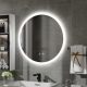 Badezimmerspiegel Elecwish Wandspiegel, Kreis, 600 x 600 mm