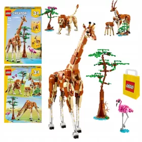    LEGO Creator 31150 Zvířata ze safari + LEGO Papiertüte 6315786 gelb 24x8x18 cm
