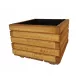  ZPD-Blumentopf 40 cm x 40 x 35 cm, Holz, Gelb- und Goldtöne