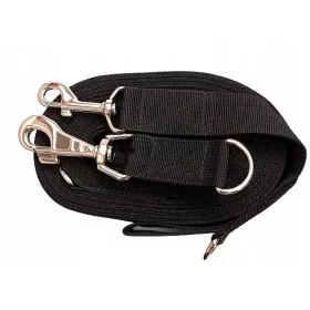    HUNDELEINE, WENDBAR, VERSTELLBAR, GROß, STARKER KARABINER, 10M, SCHWARZ