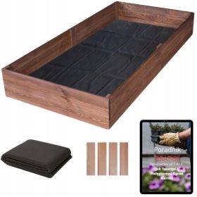 Mini-Gewächshaus 200 cm x 120 cm aus Holz