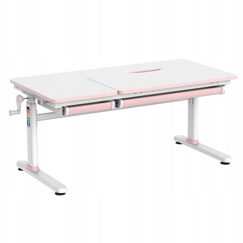  Spacetronik XD 120x60 weiß und rosa ergonomischer verstellbarer Kinderschreibtisch