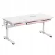  Spacetronik XD 120x60 weiß und rosa ergonomischer verstellbarer Kinderschreibtisch