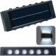  Gartenwandleuchte Decorya schwarz, integrierte 2-W-LED-Quelle