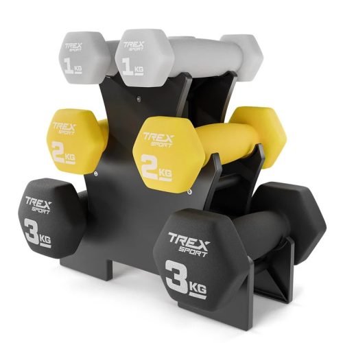  Ein Satz Trainingshanteln, Kurzhanteln, Kurzhanteln, Fitnessgewichte, Trex Sport-Rack