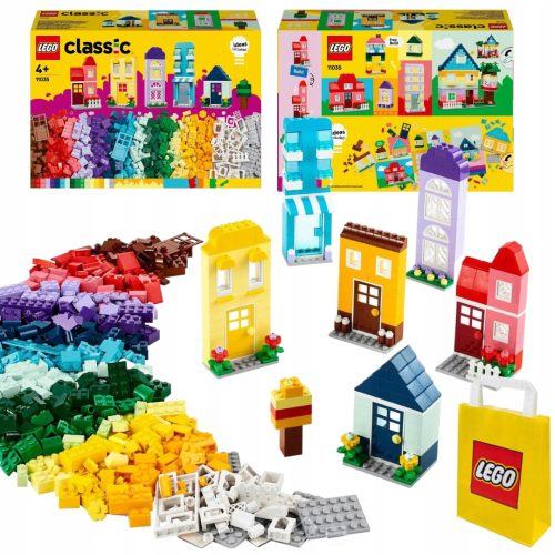  Creative Houses LEGO Classic 11035 Mehrfarbig + VP Papiertüte LEGO 6315794 Groß