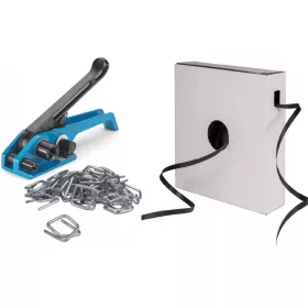 12-mm-PP-BAND-SET, KLAMMERN, SPANNER, BANDRING