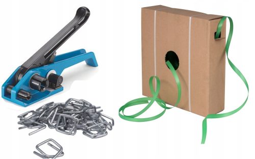 16-mm-Komplettset. Klebeband zum Umreifen von Palettenverpackungen