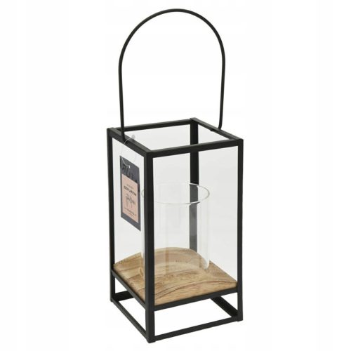  H&S Dekoration Metalllaterne 21 cm