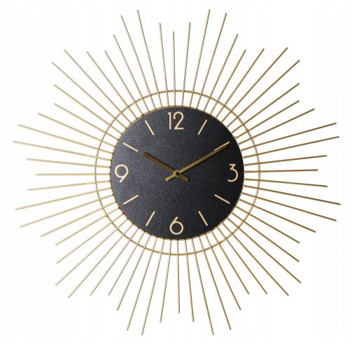 Uhr für zu Hause Prächtige Wanduhr, Schwarz, Gold, 65 cm