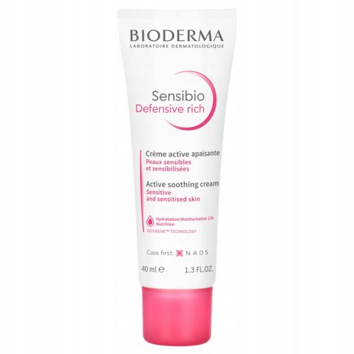 Bioderma Sensibio Defensive Rich Aktywna pielęgnacja wzmacniająca zdolności obronne skóry 40 ml