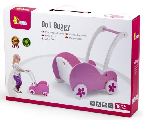  Viga 50176 tiefer Puppenwagen, rosa