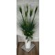 Künstliche Blumen und Früchte Künstliches Pampasgras 130 cm Deko weiß grün Blumentopf Auswahl