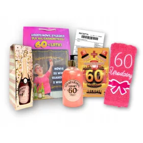    Ein Geschenk zum 60. Geburtstag für eine Großmutter, eine Mutter, Seife + ein Handtuch