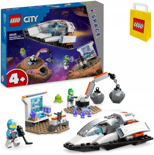  LEGO City 60429 Raumschiff und Asteroiden-Erkundung + LEGO Papiertüte