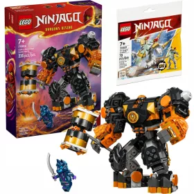    LEGO Ninjago Coles Erdelementarroboter 71806 + LEGO Ninjago Eisdrache 30649