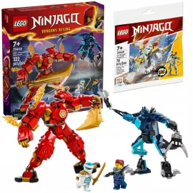    LEGO Ninjago Kais Elementarfeuerroboter 71808 + LEGO Ninjago Eisdrache 30649