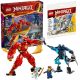  LEGO Ninjago Kais Elementarfeuerroboter 71808 + LEGO Ninjago Eisdrache 30649