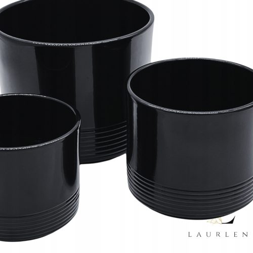Töpfe und Pflanzgefäße für den Außenbereich und den Garten Griebling Blumentopf 20 cm x 24 x 20 cm Durchmesser 24 cm Keramik schwarz