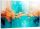 Bilder an der Wand Wandgemälde ABSTRAKT GOLD BLAU für Flur, Wohnzimmer, 120x80
