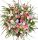Kränze Ländlicher Frühlingstürkranz mit Gräsern, Gänseblümchen und Anemonen