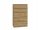  TopEshop MALWA Kommode 70 x 40 x 112 cm matte Artisan-Eiche