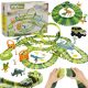  MEGA RENNSTRECKE DINOSAURS PARK CAR MAGIC TRACK 324 Elemente