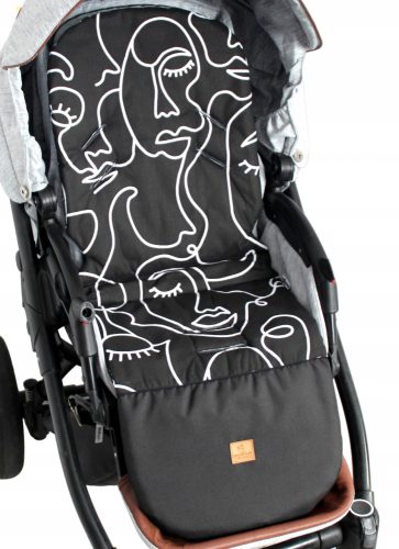  Kinderwageneinsatz, schwarz, wasserdicht Mask XL Fußstütze, 90 cm