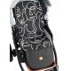  Kinderwageneinsatz, schwarz, wasserdicht Mask XL Fußstütze, 90 cm