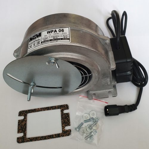 Gebläse, Zentralheizungskesselventilator, WPA 06, Abdeckung, Stopfen, Dichtung, Schrauben