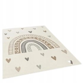  TEPPICH FÜR KINDERZIMMER IM BOHO-STIL REGENBOGEN 140x200