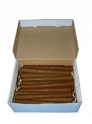 Kerzen Traditionelle Bienenwachskerze Duft von Bienenwachs Imkerei Borsucza 50 Stk. + Traditionelle Kerze aus natürlichem Bienenwachs Imkerei Borsucza 50 Stk.