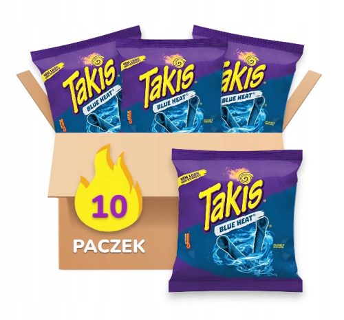 Takis Blue Heat 28,4g - Packung mit 10 Stück: Eine Explosion der Geschmacksinnovation