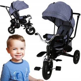    Trike Fix V3 Graues Dreirad + EcoKidWood klassische Aufkleber 1 Stk.