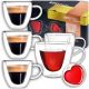 Gläser und Tassen Ezy Kaffee- und Teegläser 180 ml 6 Stk.