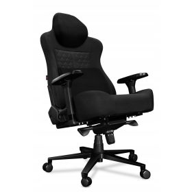    YUMISU 2052 Büro-Gamingstuhl aus magnetischem Stoff in Schwarz