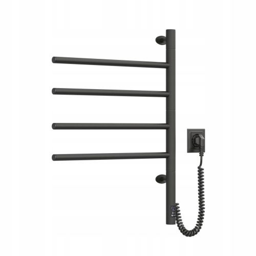 Elektrischer Badheizkörper Navin 196 W 480 x 600 mm schwarz