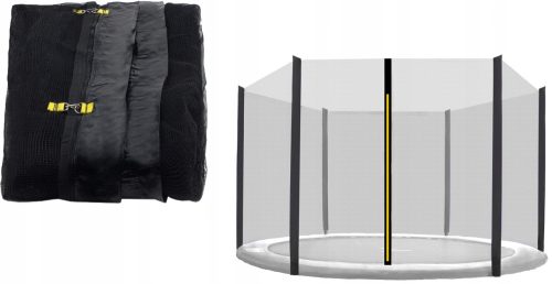Aga MR1512OUT-6Black Trampolinnetz 366-369 cm schwarz