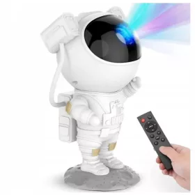    STARS SKY PROJECTOR LED NACHTLAMPE ASTRONAUT + FERNBEDIENUNG für den Astronautenprojektor schwarz