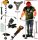 Trimmer, Freischneider und Grasschneider Riwall Benzin-Freischneider 185 cm 6,8 kg 5000 W 2 PS