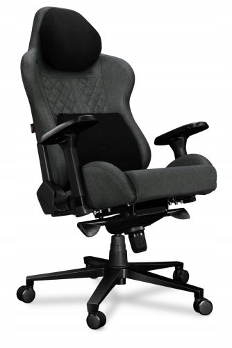  YUMISU 2050 Büro-Gamingstuhl aus magnetischem Stoff in Grau und Schwarz