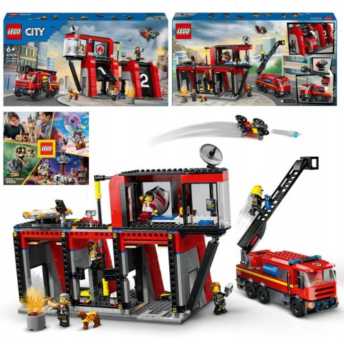  LEGO City 60414 Feuerwache mit Feuerwehrauto + Lego Katalog 1/2024 Bricks City Technic Speed Star Wars Harry Potter Duplo