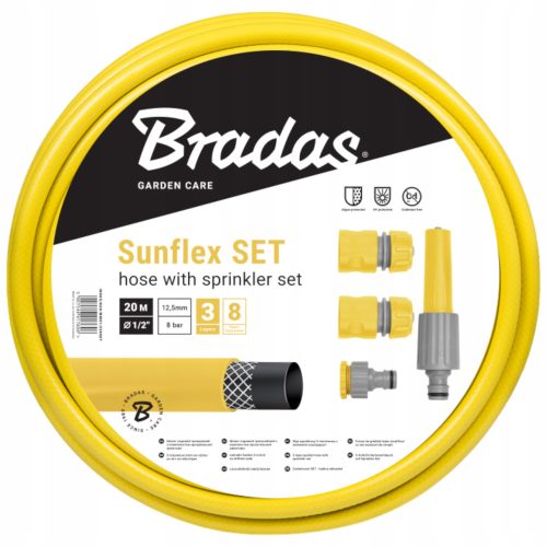 Bewässerungsschlauch - Bradas WMS1/220 SUNFLEX 1/2" Gartenschlauch 20 m