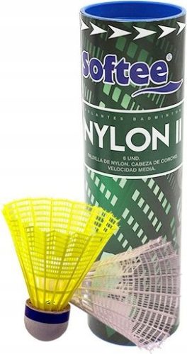 SOFTEE-Set Federbälle Nylon-Badminton-Federbälle 6-tlg. SOFTEE