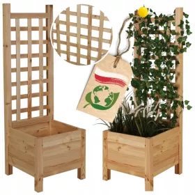  Wamar-Sosenka Blumentopf 40 cm x 40 x 120 cm Naturholz