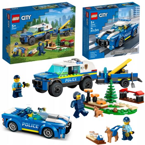  LEGO City 60369 Polizeihundetraining auf dem Feld + LEGO City 60312 Polizeiauto