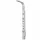  Corsan Snake Duschpaneel mit Hydromassage, silbernem Thermostat