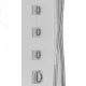 Corsan Neo Duschpaneel mit Hydromassage, Silber