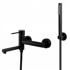 Corsan Lugo Wand-Badewannenarmatur, schwarz