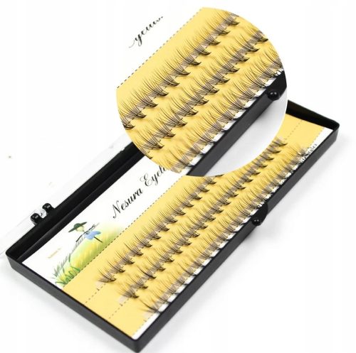  NESURA TUMBLES OF EYELASHES SEIDE FALSCHE WIMPERN 9 mm 60 Stk.